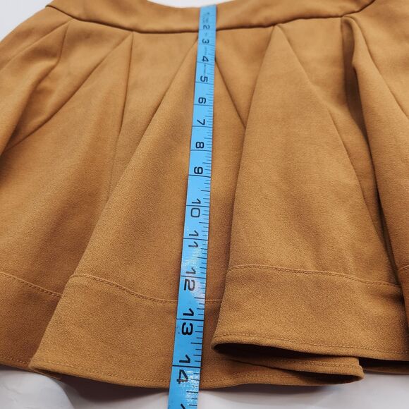 Jill Stuart Skirt Women's Size 2 Pleated Mini Skirt Golden Yellow Designer Chic - Picture 10 of 11